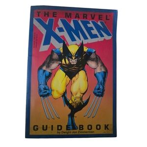 1992 Marvel X-Men Guidebook, written by Dwight Jon Zimmerman Rare 90s Wolverine